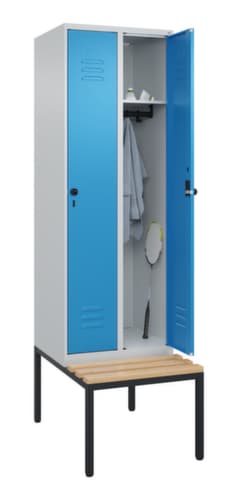 C+P Spind Classic Plus mit Sitzbank, Abteilbreite 300 mm