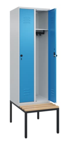C+P Spind Classic Plus mit Sitzbank, Abteilbreite 300 mm