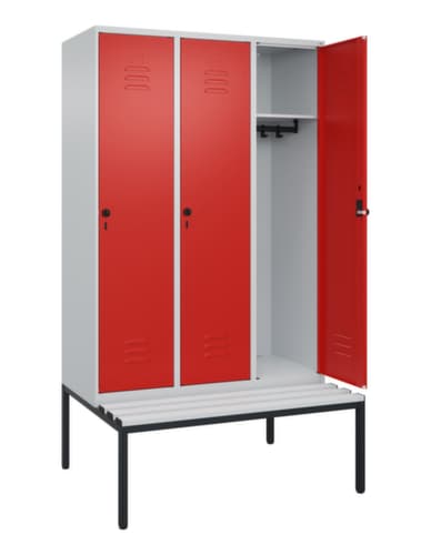 C+P Spind Classic Plus mit Sitzbank, Abteilbreite 400 mm