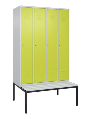 C+P Spind Classic Plus mit Sitzbank, Abteilbreite 300 mm