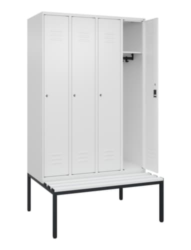 C+P Spind Classic Plus mit Sitzbank, Abteilbreite 300 mm
