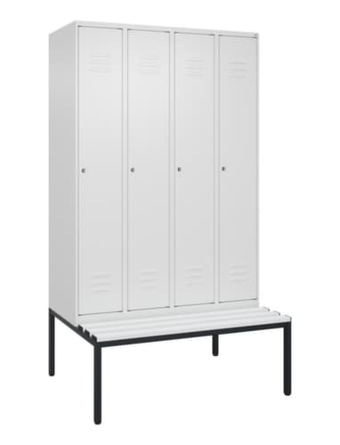 C+P Spind Classic Plus mit Sitzbank, Abteilbreite 300 mm