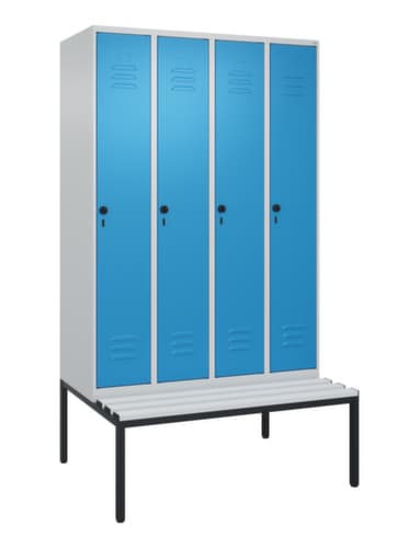 C+P Spind Classic Plus mit Sitzbank, Abteilbreite 300 mm