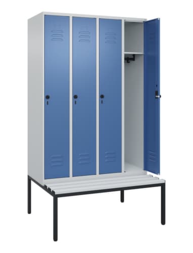 C+P Spind Classic Plus mit Sitzbank, Abteilbreite 300 mm