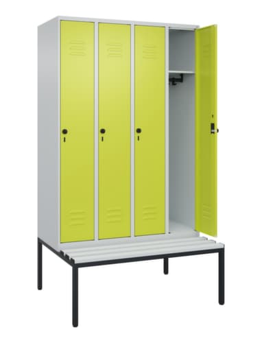 C+P Spind Classic Plus mit Sitzbank, Abteilbreite 300 mm