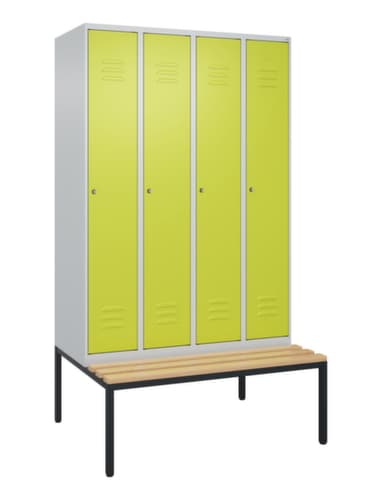 C+P Spind Classic Plus mit Sitzbank, Abteilbreite 300 mm