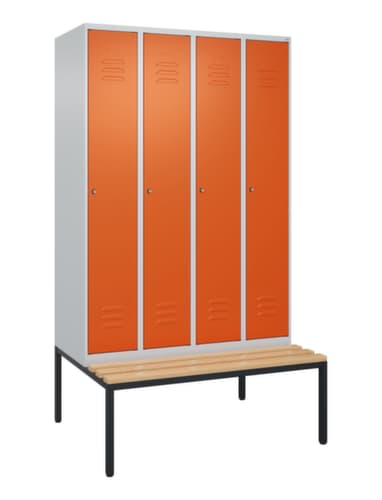 C+P Spind Classic Plus mit Sitzbank, Abteilbreite 300 mm