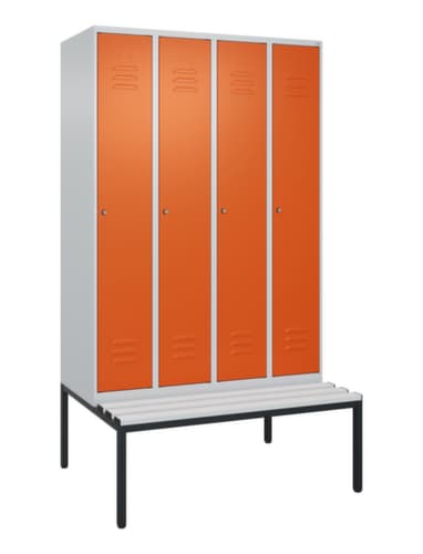 C+P Spind Classic Plus mit Sitzbank, Abteilbreite 300 mm