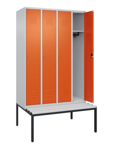 C+P Spind Classic Plus mit Sitzbank, Abteilbreite 300 mm