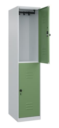 C+P Doppelstöckiger Spind Classic Plus, Abteilbreite 400 mm