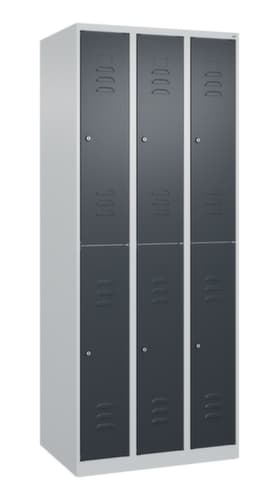 C+P Doppelstöckiger Spind Classic Plus, Abteilbreite 250 mm