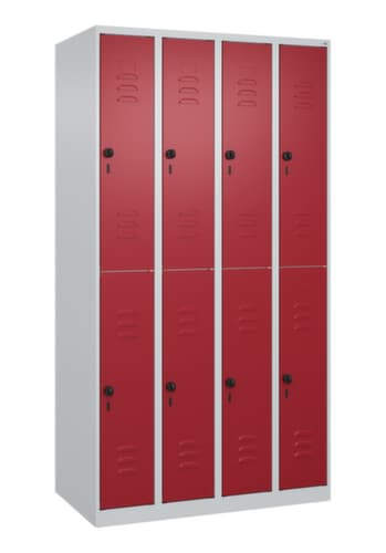 C+P Doppelstöckiger Spind Classic Plus, Abteilbreite 250 mm