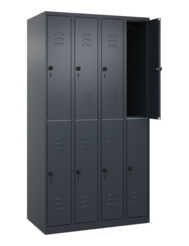 C+P Doppelstöckiger Spind Classic Plus, Abteilbreite 250 mm