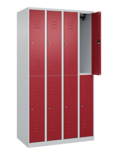 C+P Doppelstöckiger Spind Classic Plus, Abteilbreite 250 mm