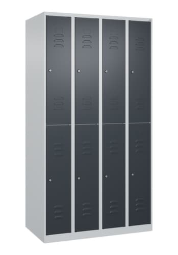 C+P Doppelstöckiger Spind Classic Plus, Abteilbreite 250 mm