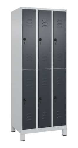 C+P Doppelstöckiger Spind Classic Plus, Abteilbreite 250 mm