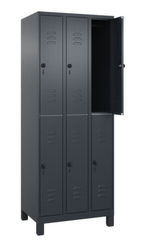 C+P Doppelstöckiger Spind Classic Plus, Abteilbreite 250 mm
