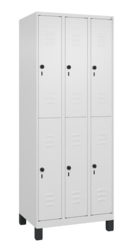 C+P Doppelstöckiger Spind Classic Plus, Abteilbreite 250 mm