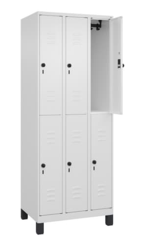 C+P Doppelstöckiger Spind Classic Plus, Abteilbreite 250 mm