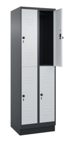 C+P Doppelstöckiger Spind Classic Plus, Abteilbreite 300 mm