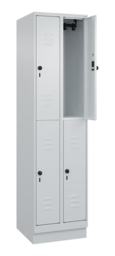 C+P Doppelstöckiger Spind Classic Plus, Abteilbreite 250 mm