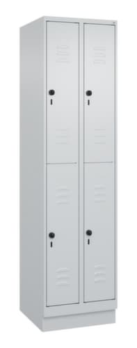 C+P Doppelstöckiger Spind Classic Plus, Abteilbreite 250 mm