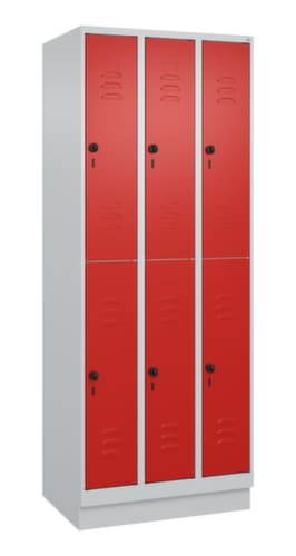 C+P Doppelstöckiger Spind Classic Plus, Abteilbreite 250 mm