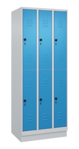 C+P Doppelstöckiger Spind Classic Plus, Abteilbreite 250 mm