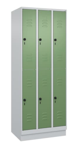 C+P Doppelstöckiger Spind Classic Plus, Abteilbreite 250 mm