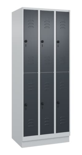 C+P Doppelstöckiger Spind Classic Plus, Abteilbreite 250 mm