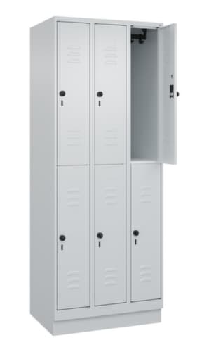 C+P Doppelstöckiger Spind Classic Plus, Abteilbreite 250 mm