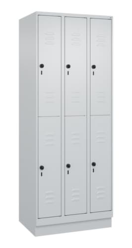 C+P Doppelstöckiger Spind Classic Plus, Abteilbreite 250 mm