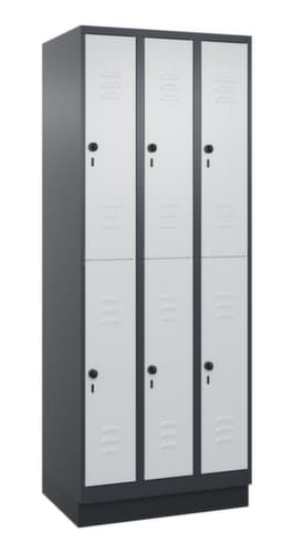 C+P Doppelstöckiger Spind Classic Plus, Abteilbreite 250 mm