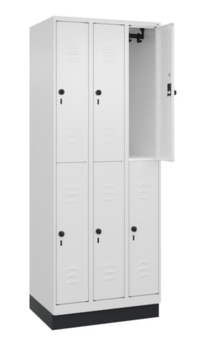 C+P Doppelstöckiger Spind Classic Plus, Abteilbreite 250 mm
