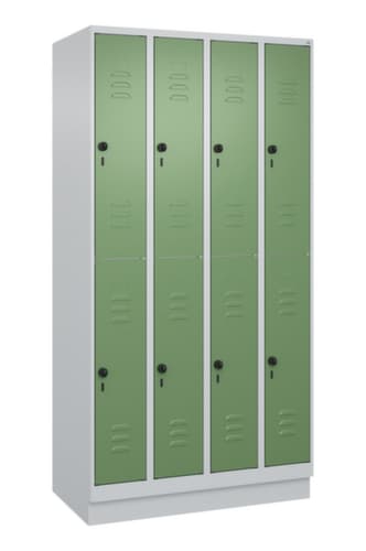 C+P Doppelstöckiger Spind Classic Plus, Abteilbreite 250 mm