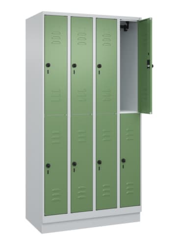 C+P Doppelstöckiger Spind Classic Plus, Abteilbreite 250 mm