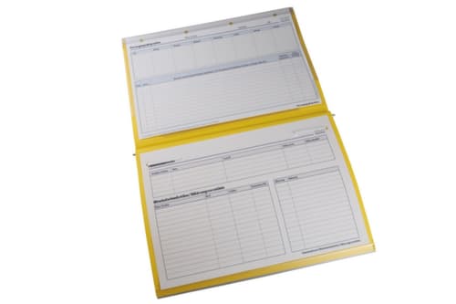 BOI Pflegemappe Stan 1 mit Langaußenheftung, gelb