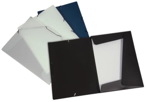EICHNER Eckspannmappe mit Gummiverschluss, schwarz