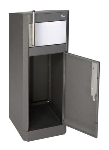 stumpf Abfallbehälter Binox Hybrid-25, 25 l, eisenglimmer