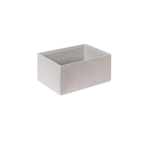 Euronorm-Stapelbehälter mit Isolierbox, blau, Inhalt 22,5 l, Auflagedeckel für Isolierbox