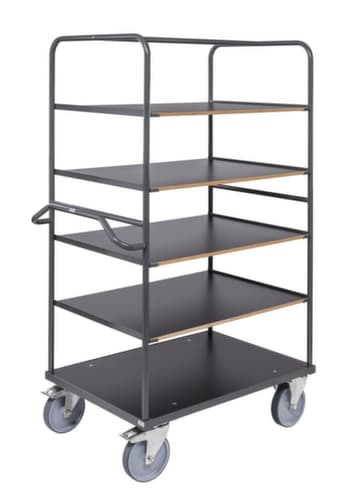 Kongamek Etagenwagen, Traglast 500 kg, 5 Etagen