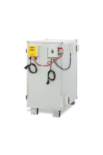 Explosionsgeschützter Lithium-Ionen-Ladeschrank PREMIUM PLUS 8/10 unterfahrbar, Höhe x Breite x Tiefe 1110 x 800 x 660 mm
