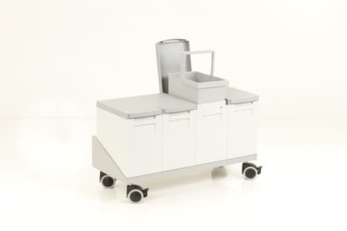 Fahrgestell für 4 Wertstoff-Sammelboxen, für 15 l Behälter