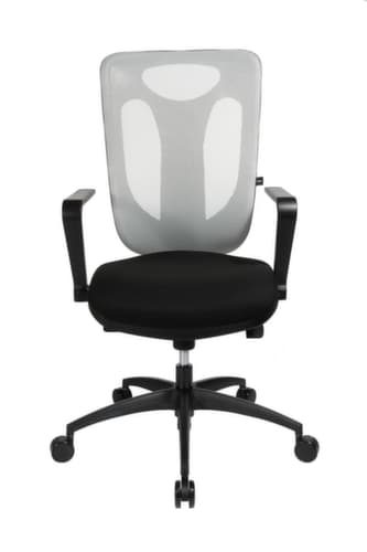 Topstar Bürodrehstuhl Net Pro 100 mit Punktsynchronmechanik, Netzrückenlehne, schwarz