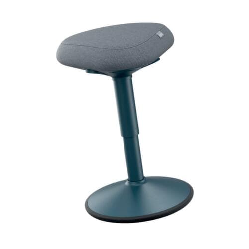 Leitz Sitz-Steh-Hocker Ergo Active, Sitz grau, rutschfester Fußunterseite