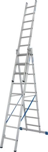 Krause Mehrzweckleiter, 3 x 9 profilierte Sprossen