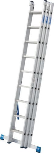 Krause Mehrzweckleiter, 3 x 9 profilierte Sprossen