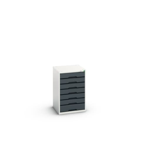 bott Schubladenschrank verso, 7 Schublade(n), RAL7035 Lichtgrau/RAL7016 Anthrazitgrau