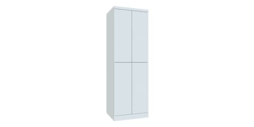 PAVOY Doppelstöckiger Abteilschrank Basis Plus mit 2x2 Abteilen, Abteilbreite 300 mm