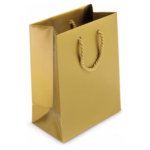 Lack Tasche 12 x 7 x 16 cm gold